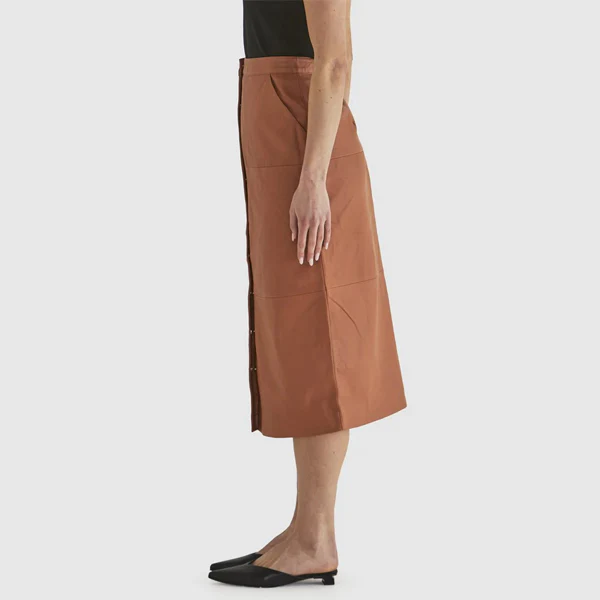 Airborne Leather Skirt - Tan - Image 4
